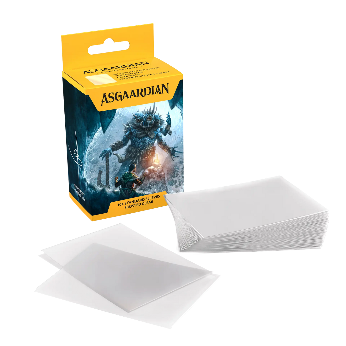 Asgaardian 1100 Frosted Clear Standard Sleeves