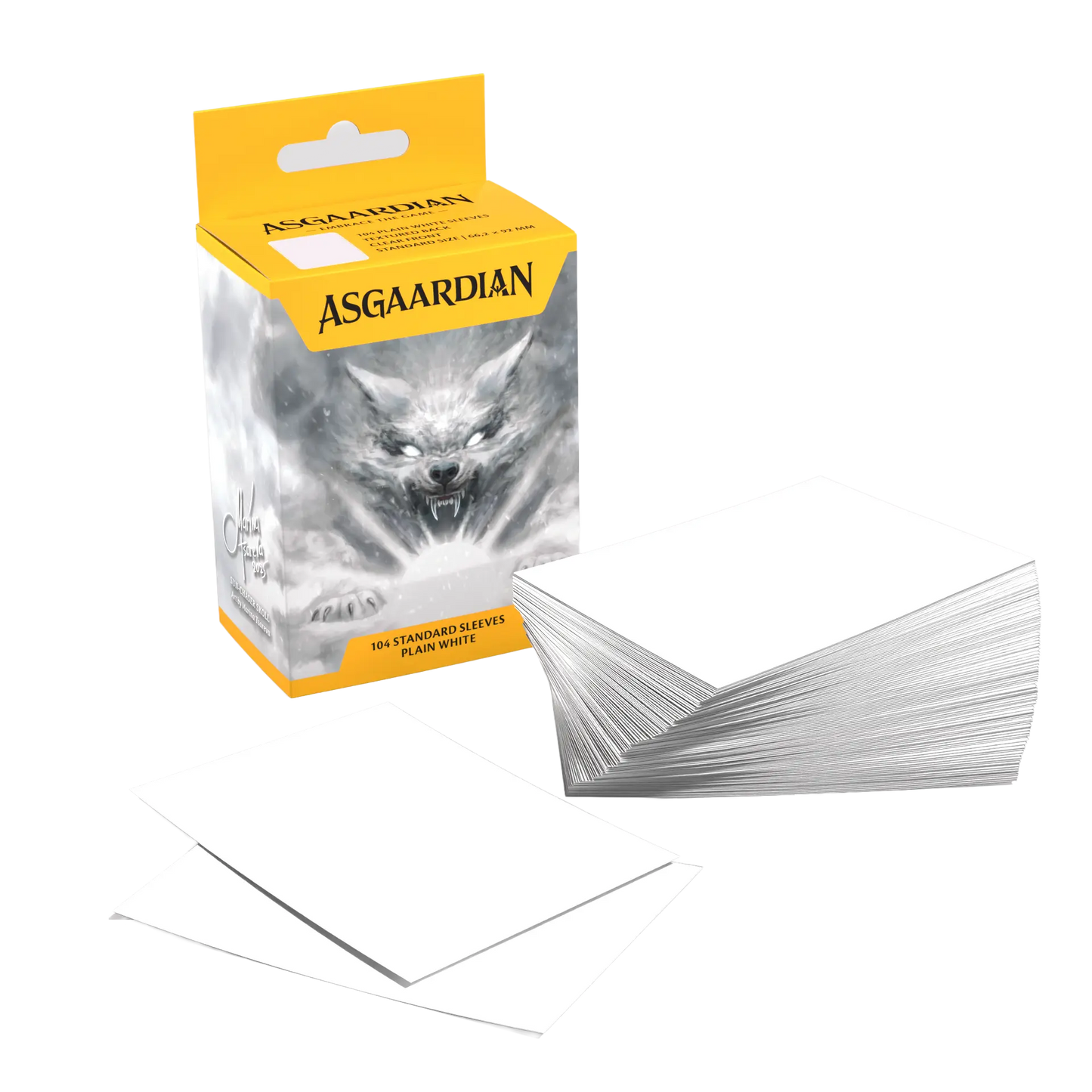 Asgaardian 1105 Plain White Standard Sleeves